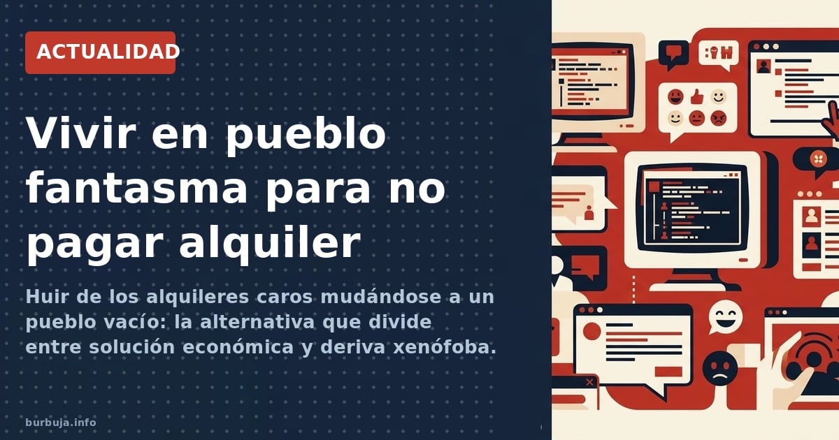 Huir de los alquileres caros mudándose a un pueblo vacío: la alternativa que divide entre solución económica y deriva xenófob