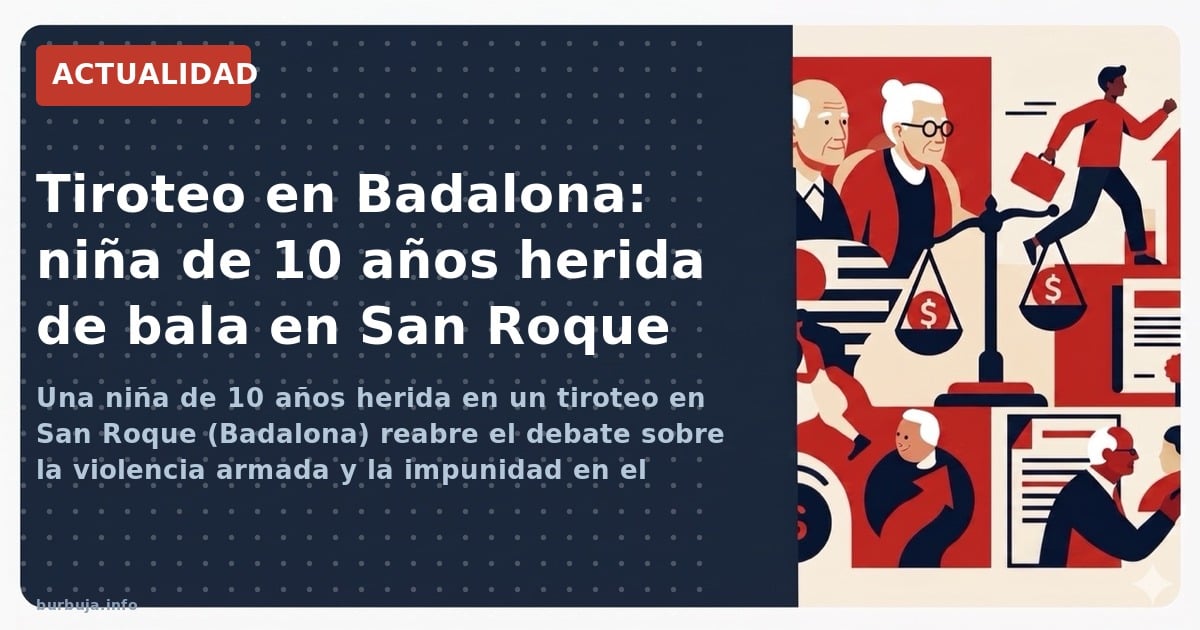 Una niña de 10 años resulta herida de bala en un tiroteo entre clanes en Badalona. El suceso reabre el debate sobre la seguri