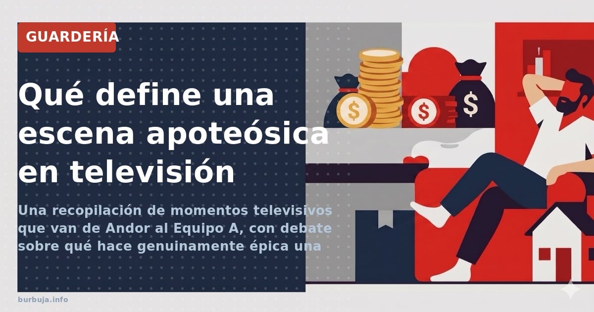 Una recopilación de momentos televisivos que van de Andor al Equipo A, con debate sobre qué hace genuinamente épica una escen