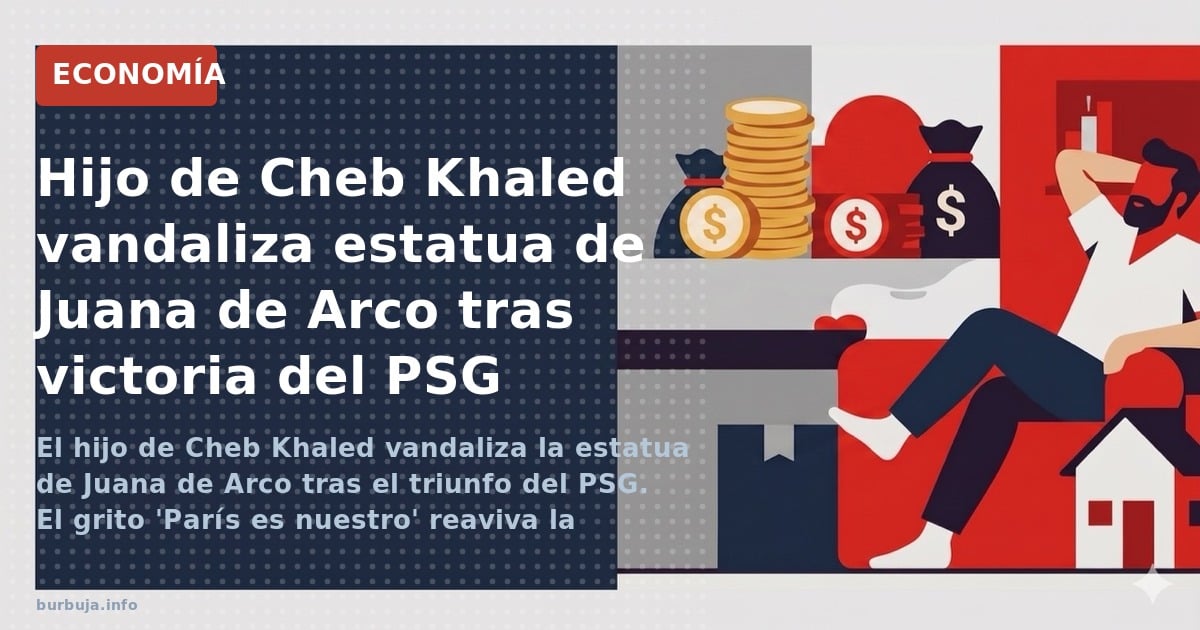 El hijo del cantante argelino Cheb Khaled vandaliza la estatua de Juana de Arco tras la victoria del PSG. El debate sobre int
