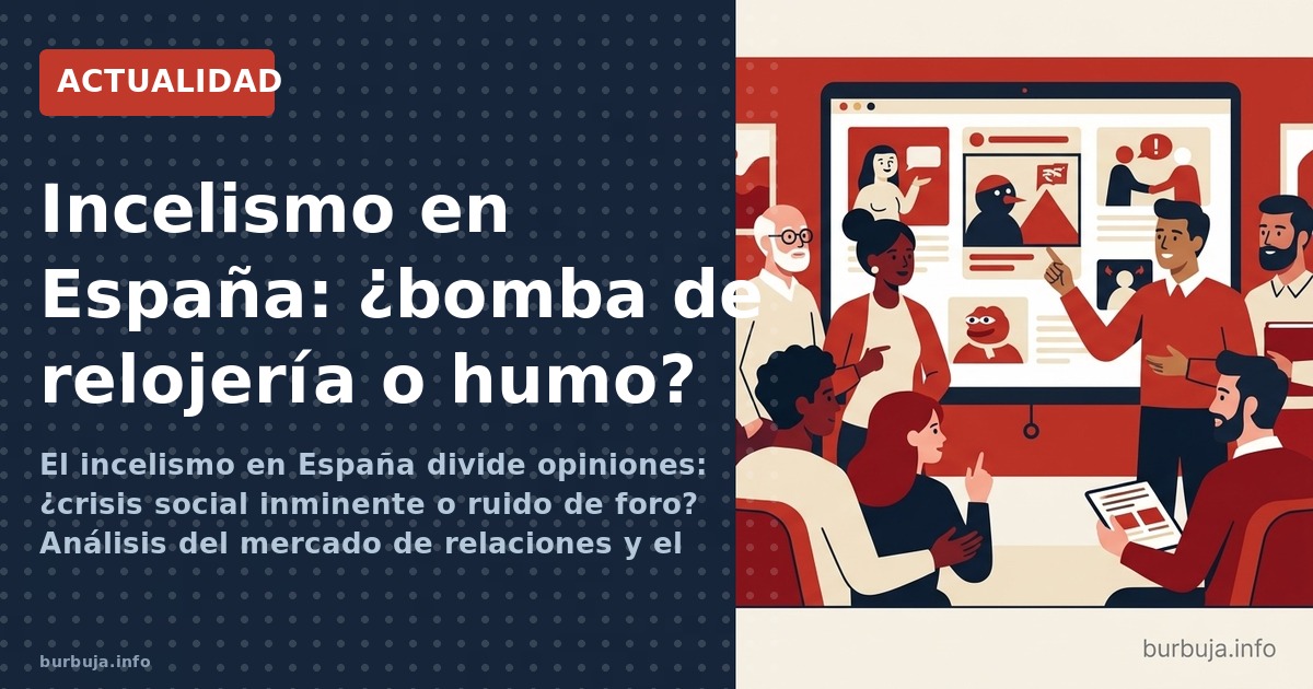 El incelismo en España divide opiniones: ¿crisis social inminente o ruido de foro? Análisis del mercado de relaciones y el ri