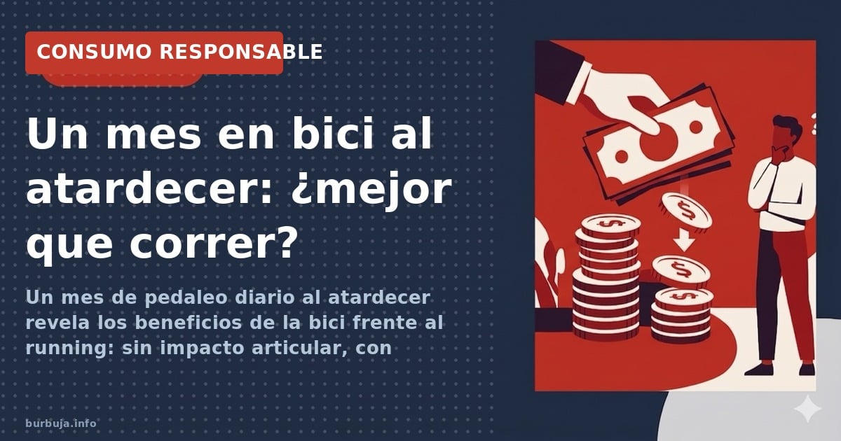 Un mes de pedaleo diario al atardecer revela los beneficios de la bici frente al running: sin impacto articular, con endorfin