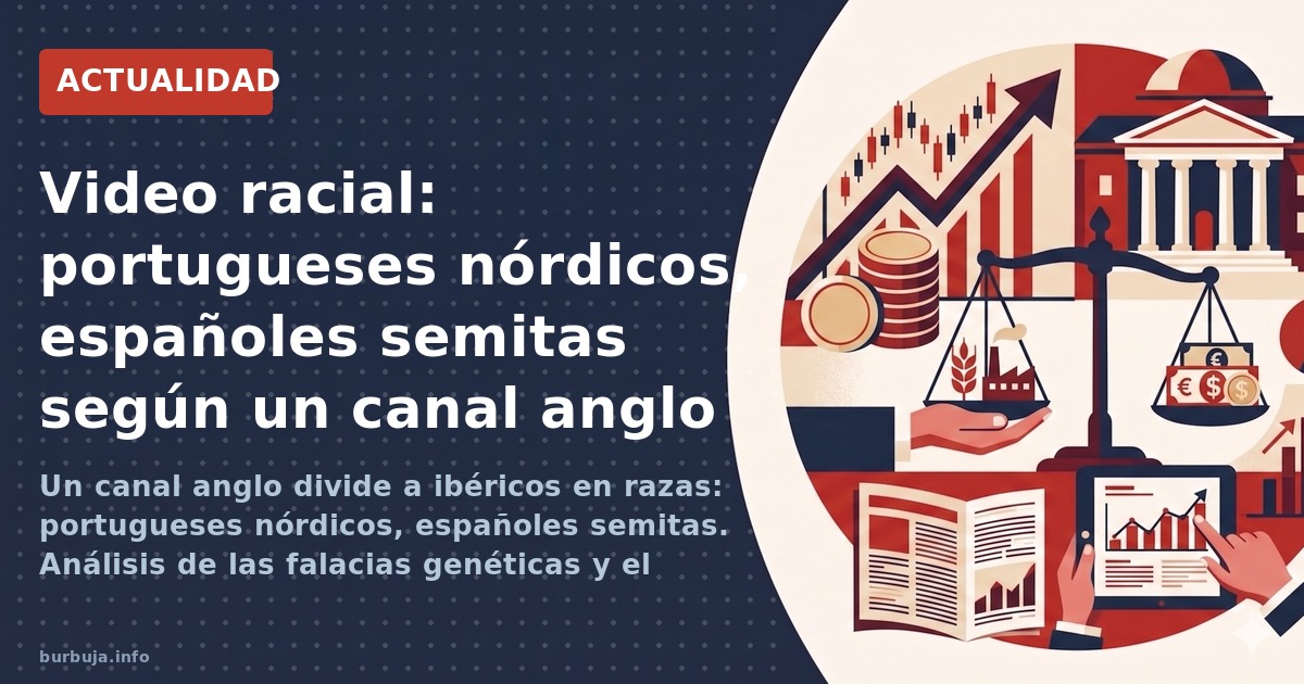 Un canal anglo divide a ibéricos en razas: portugueses nórdicos, españoles semitas. Análisis de las falacias genéticas y el t