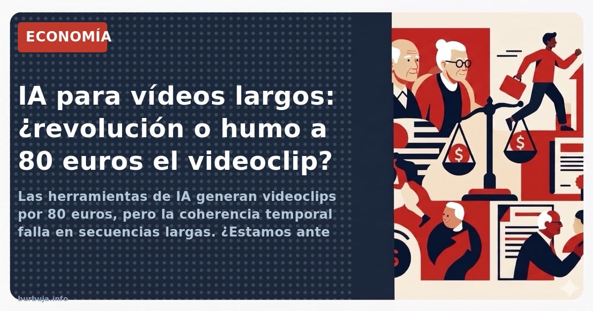 Las herramientas de IA generan videoclips por 80 euros, pero la coherencia temporal falla en secuencias largas. ¿Estamos ante