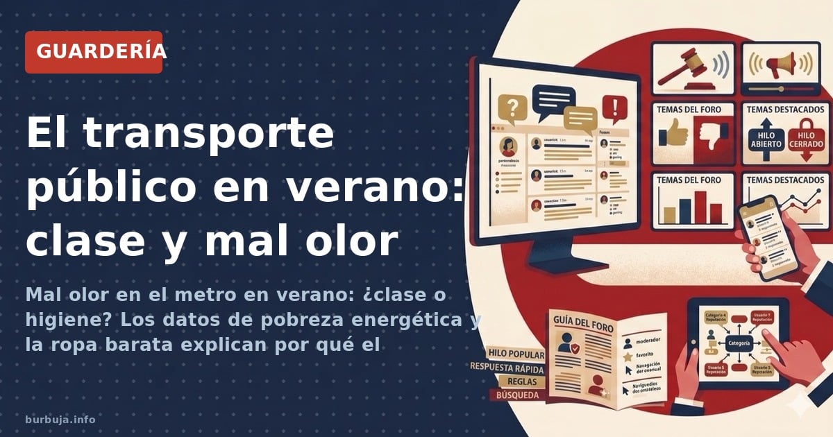 Mal olor en el metro en verano: ¿clase o higiene? Los datos de pobreza energética y la ropa barata explican por qué el transp