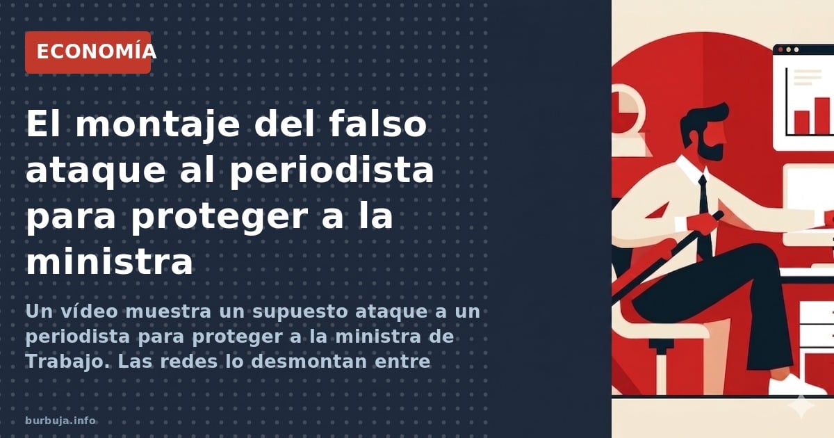 Un vídeo muestra un supuesto ataque a un periodista para proteger a la ministra de Trabajo. Las redes lo desmontan entre burl