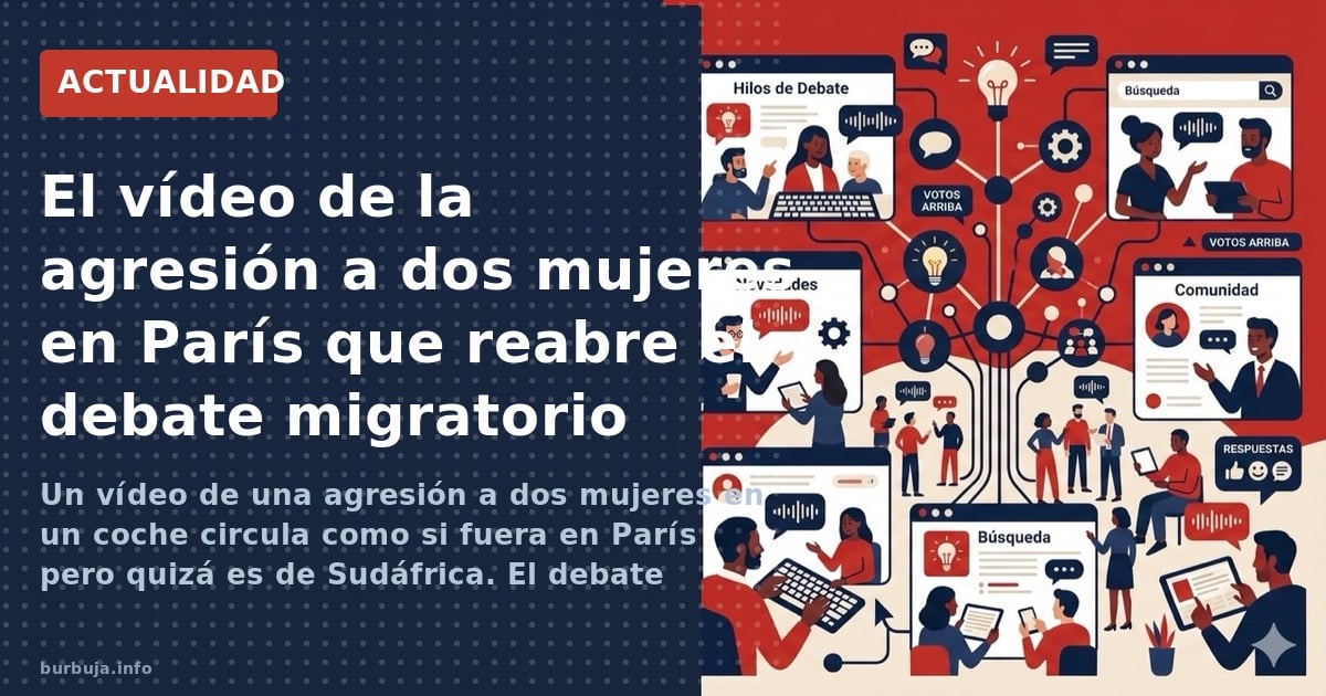 Un video muestra a dos mujeres atacadas dentro de un coche. No se sabe si es Sudáfrica o París. La policía calla.
