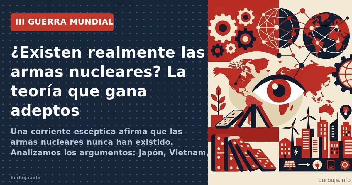 Una corriente escéptica afirma que las armas nucleares nunca han existido. Analizamos los argumentos: Japón, Vietnam, Afganis