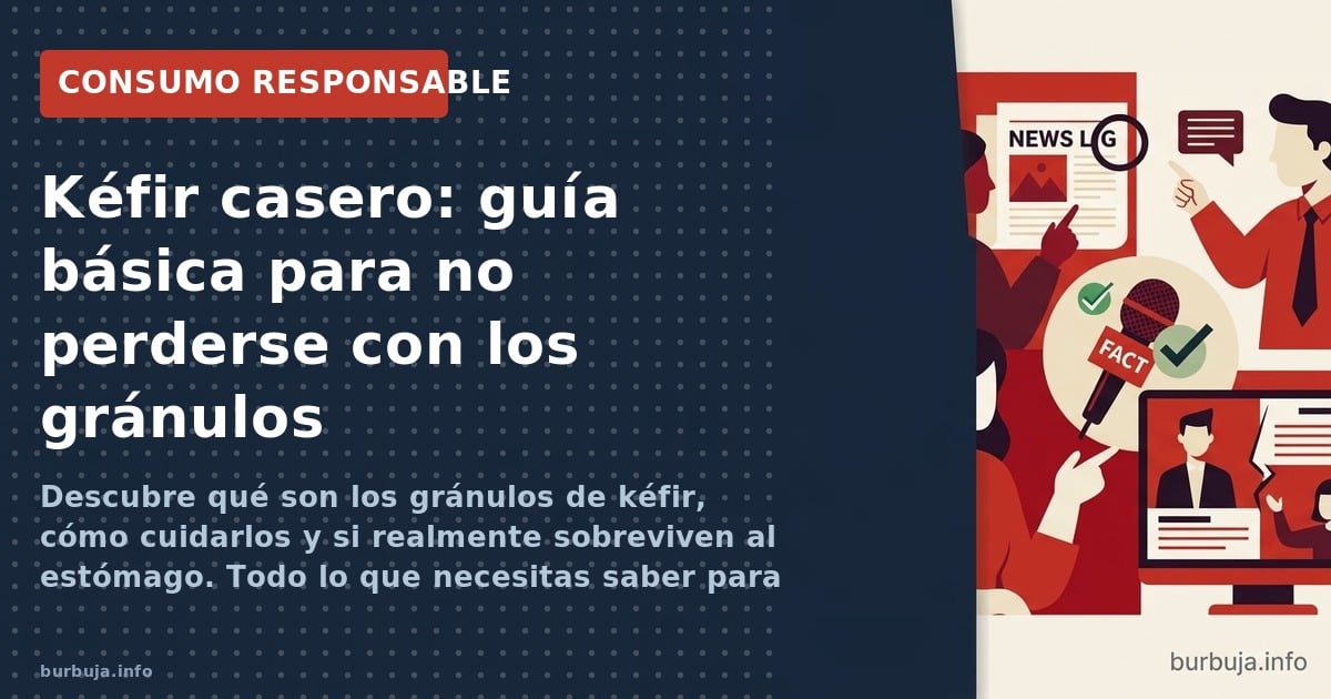 Descubre qué son los gránulos de kéfir, cómo cuidarlos y si realmente sobreviven al estómago. Todo lo que necesitas saber par