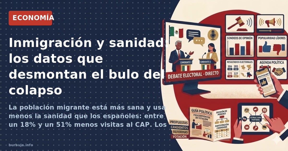La población migrante está más sana y usa menos la sanidad que los españoles: entre un 18% y un 51% menos visitas al CAP. Los