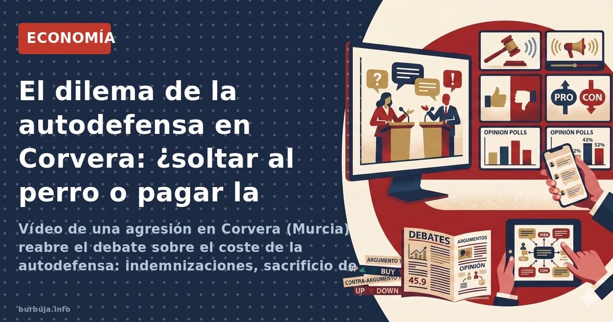Un video muestra a un magrebí agrediendo a un vecino en Corvera mientras nadie actúa. El coste económico de la inseguridad en