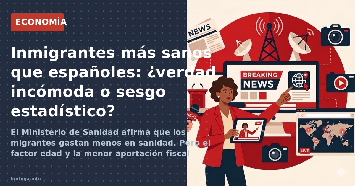 El Ministerio de Sanidad afirma que los migrantes gastan menos en sanidad. Pero el factor edad y la menor aportación fiscal s