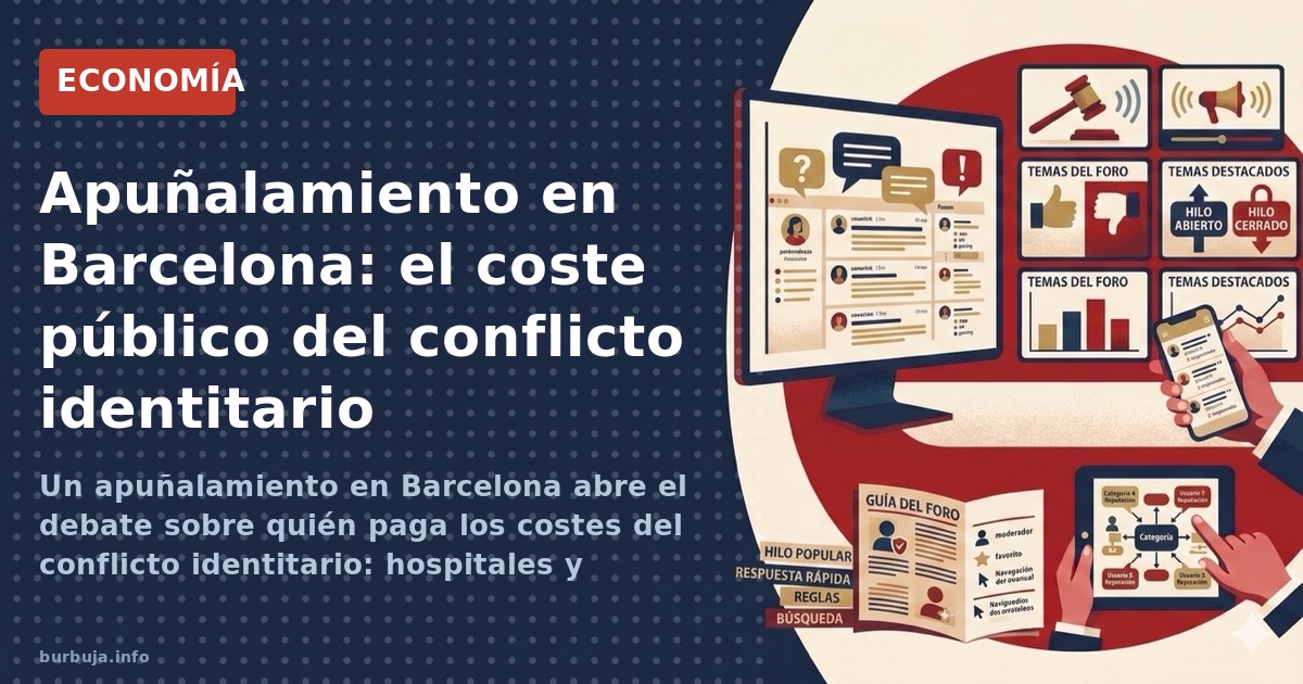 Un apuñalamiento en Barcelona abre el debate sobre quién paga los costes del conflicto identitario: hospitales y cárceles púb