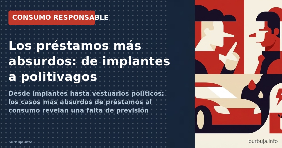 Desde implantes hasta vestuarios políticos: los casos más absurdos de préstamos al consumo revelan una falta de previsión fin