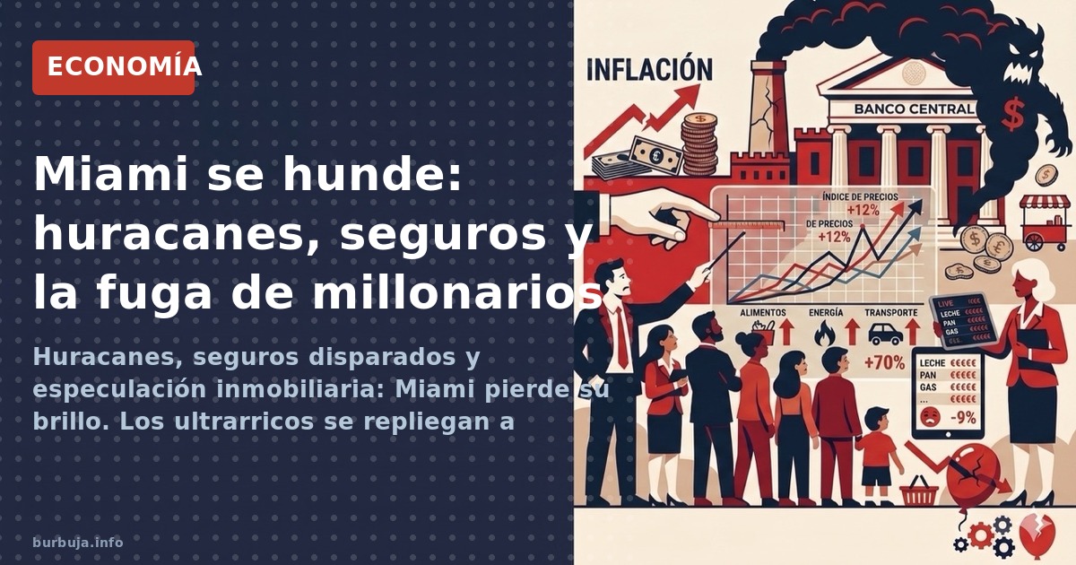 Huracanes, seguros disparados y especulación inmobiliaria: Miami pierde su brillo. Los ultrarricos se repliegan a Panamá y Du