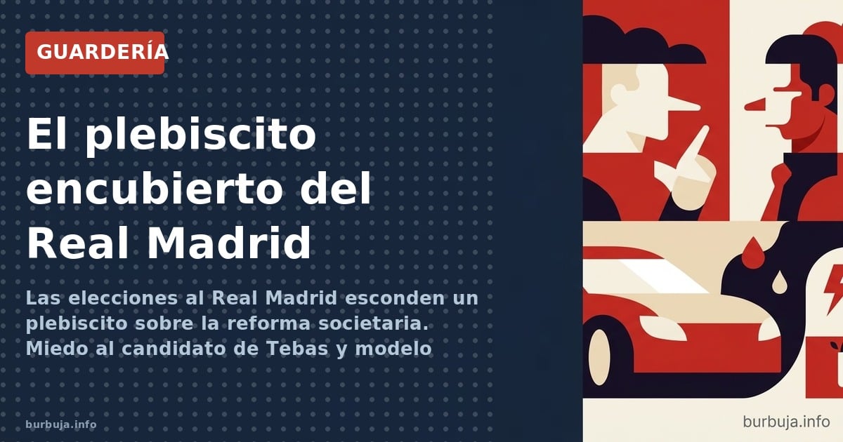 Las elecciones al Real Madrid esconden un plebiscito sobre la reforma societaria. Miedo al candidato de Tebas y modelo agotad