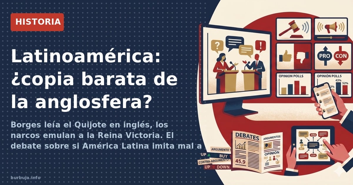 Borges leía el Quijote en inglés, los narcos emulan a la Reina Victoria. El debate sobre si América Latina imita mal a la ang