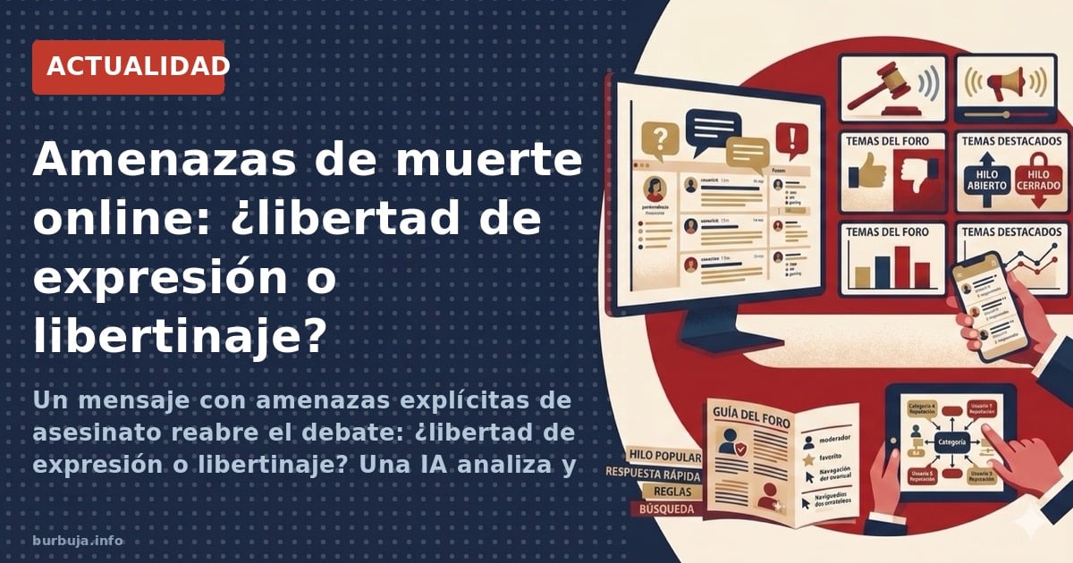 ¿Protege la libertad de expresión amenazas de muerte y violencia gráfica? Una IA externa sentencia: es puro libertinaje. El d