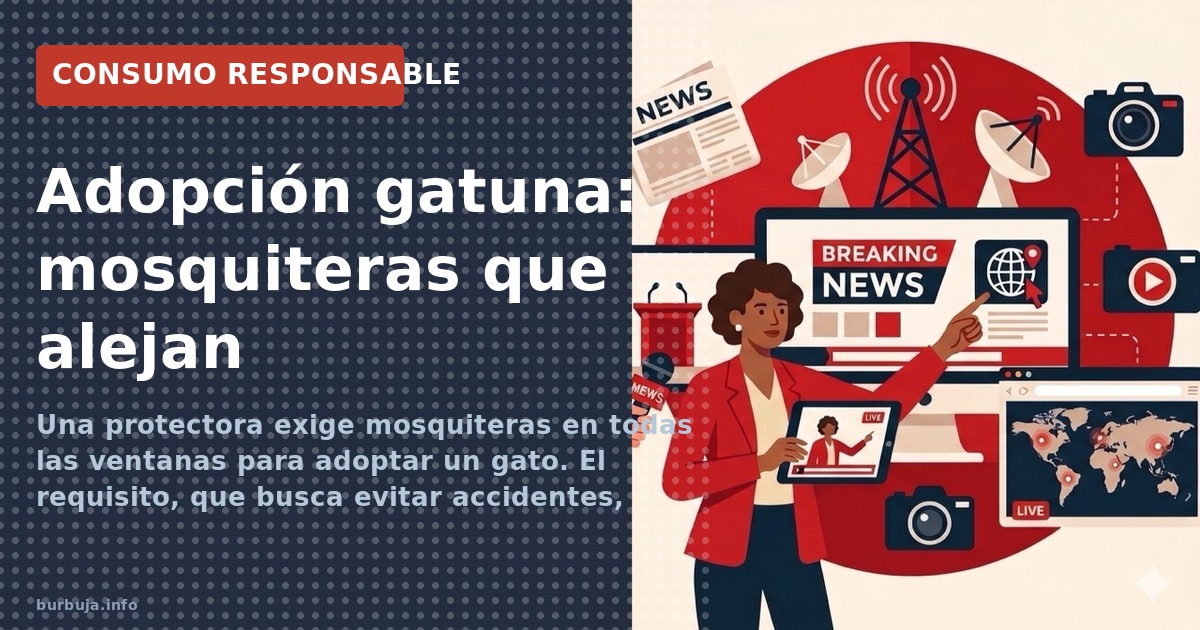 Las protectoras exigen mosquiteras en todas las ventanas para adoptar un gato. Los adoptantes, hartos de la burocracia, acaba