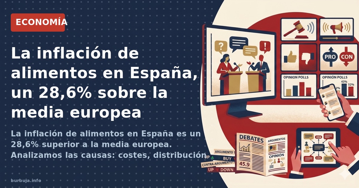 La inflación de alimentos en España es un 28,6% superior a la media europea. Analizamos las causas: costes, distribución o ma