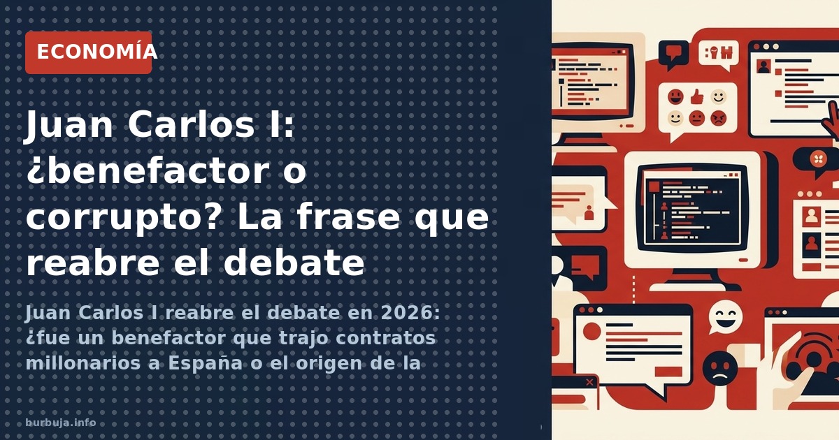 Juan Carlos I reabre el debate en 2026: ¿fue un benefactor que trajo contratos millonarios a España o el origen de la corrupc