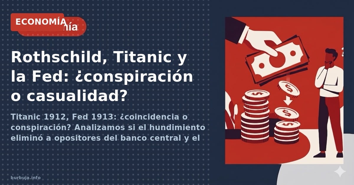 Titanic 1912, Fed 1913: ¿coincidencia o conspiración? Analizamos si el hundimiento eliminó a opositores del banco central y e