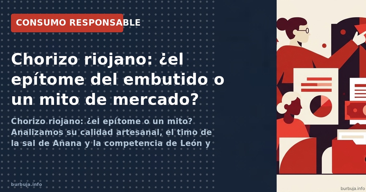 Chorizo riojano: ¿el epítome o un mito? Analizamos su calidad artesanal, el timo de la sal de Añana y la competencia de León 