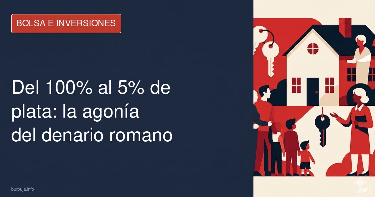 Del 100% al 5% de plata: la agonía del denario romano