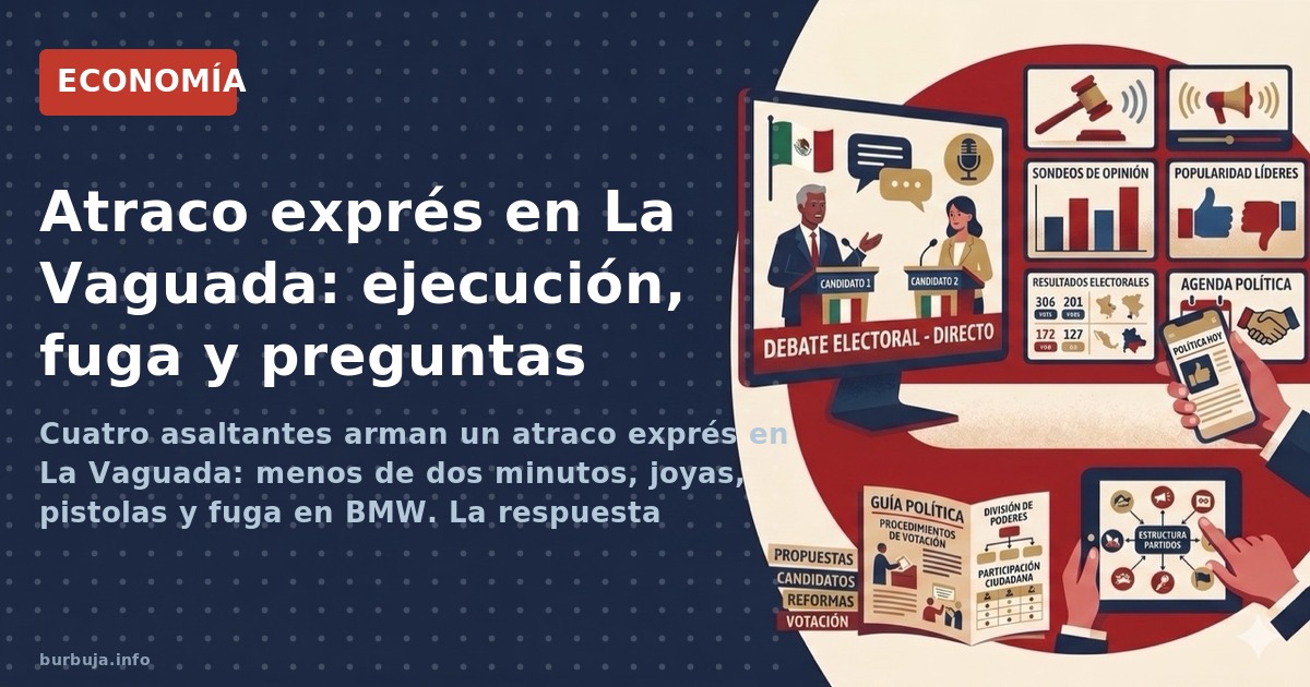 Cuatro asaltantes arman un atraco exprés en La Vaguada: menos de dos minutos, joyas, pistolas y fuga en BMW. La respuesta pol