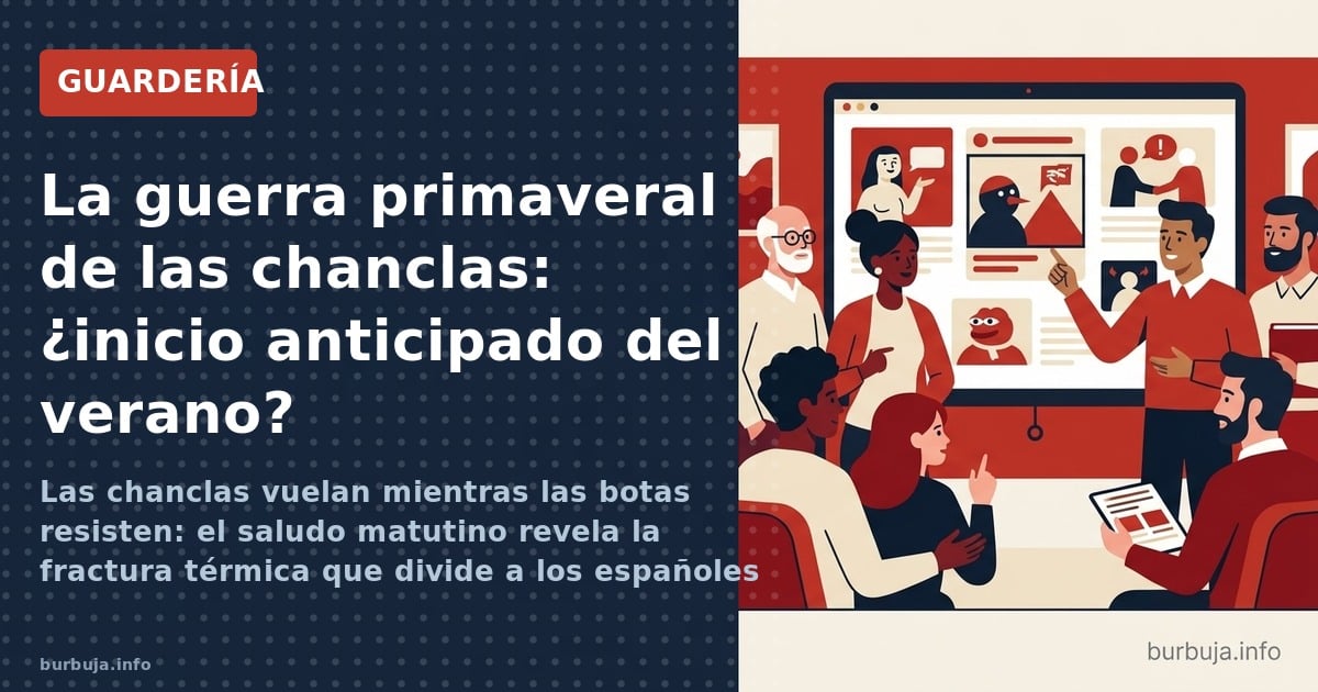 Las chanclas vuelan mientras las botas resisten: el saludo matutino revela la fractura térmica que divide a los españoles en 
