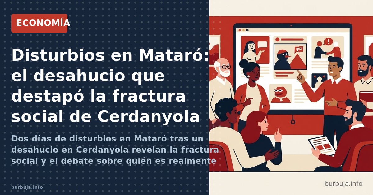 Dos días de disturbios en Mataró tras un desahucio en Cerdanyola revelan la fractura social y el debate sobre quién es realme