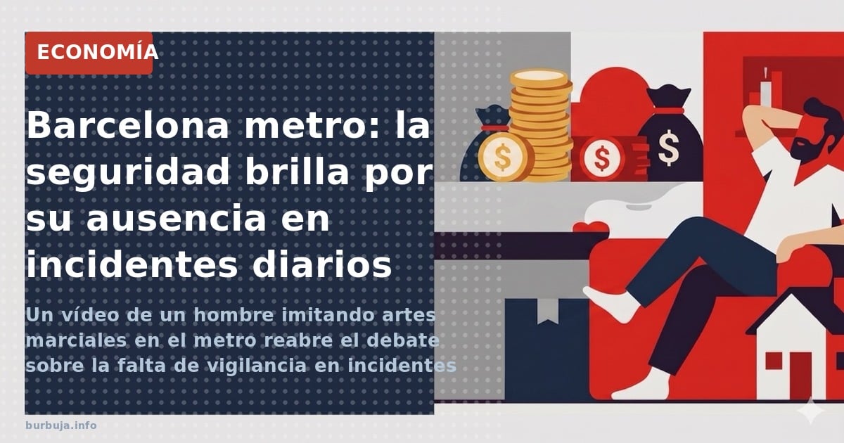 Un vídeo de un hombre imitando artes marciales en el metro reabre el debate sobre la falta de vigilancia en incidentes reales