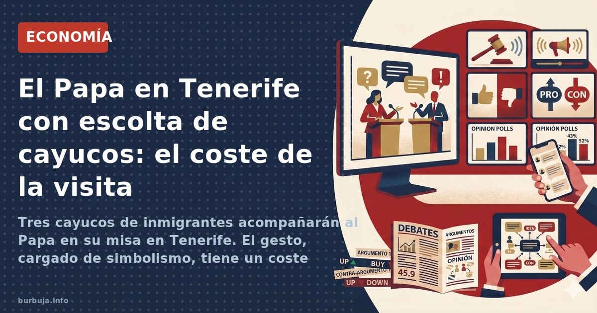 Tres cayucos escoltarán al Papa en Tenerife. La Iglesia predica acogida mientras el Vaticano mantiene muros de 14 metros. ¿Hi