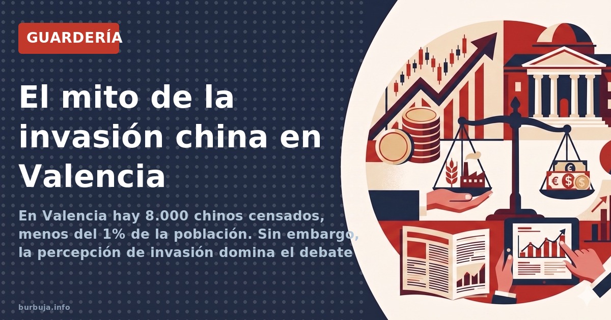 En Valencia hay 8.000 chinos censados, menos del 1% de la población. Sin embargo, la percepción de invasión domina el debate 