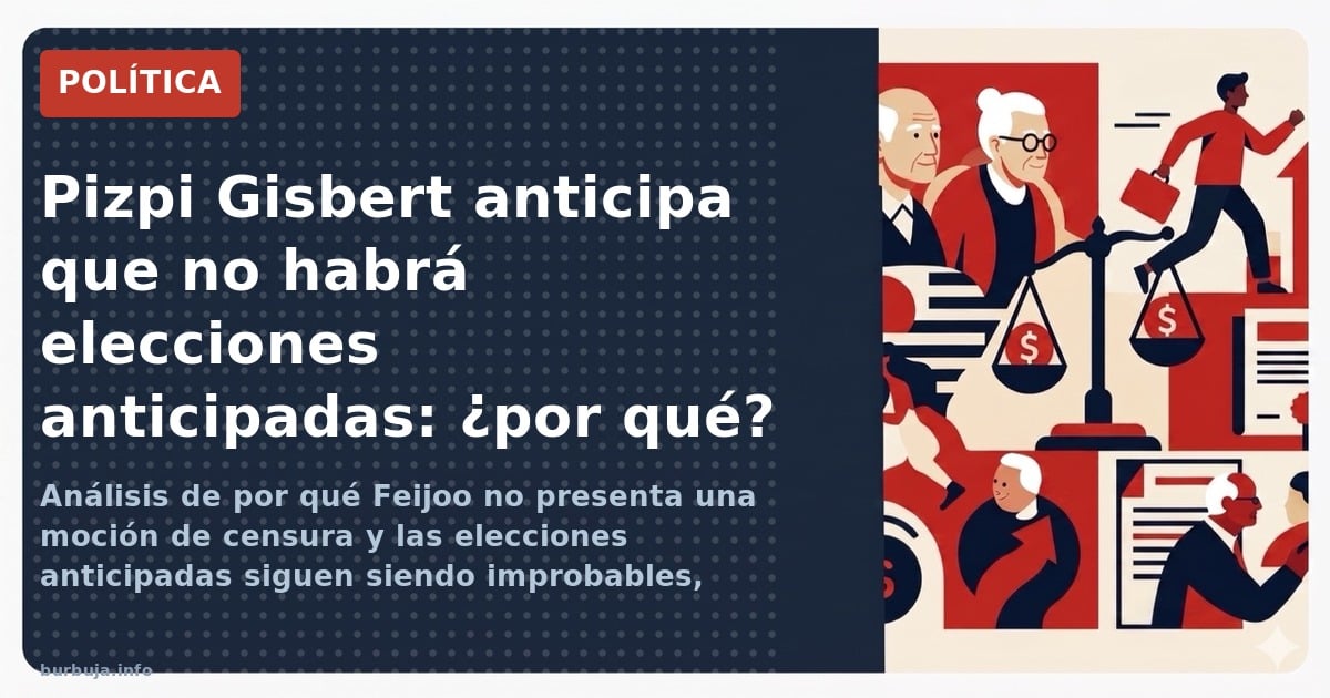 Gisbert lo deja claro: no habrá elecciones anticipadas