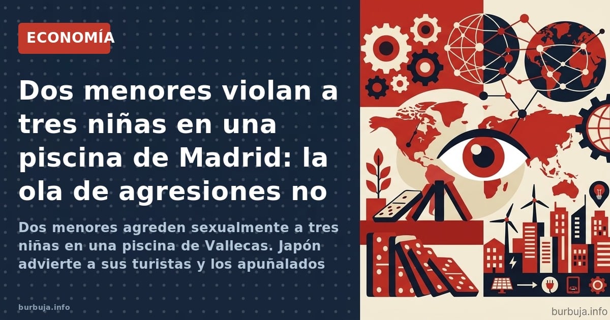 Dos menores agreden sexualmente a tres niñas en una piscina de Vallecas. Japón advierte a sus turistas y los apuñalados marca
