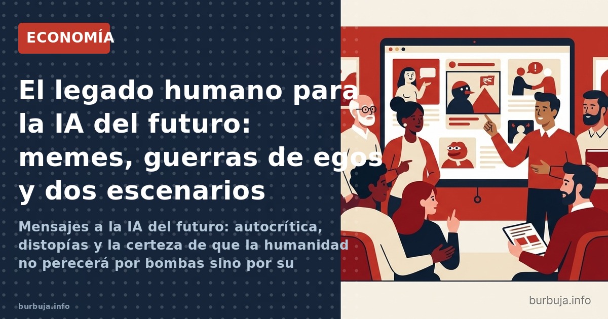 Mensajes a la IA del futuro: autocrítica, distopías y la certeza de que la humanidad no perecerá por bombas sino por su incap