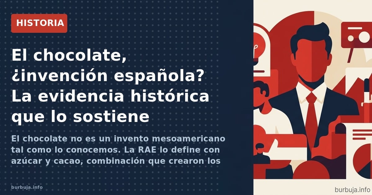 El chocolate no es un invento mesoamericano tal como lo conocemos. La RAE lo define con azúcar y cacao, combinación que crear