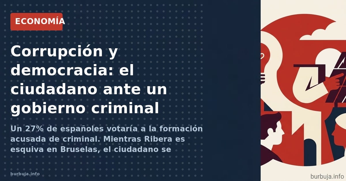 Un 27% de españoles votaría a la formación acusada de criminal. Mientras Ribera es esquiva en Bruselas, el ciudadano se pregu