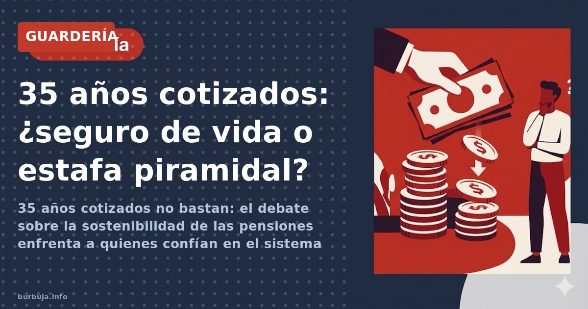 35 años cotizados no bastan: el debate sobre la sostenibilidad de las pensiones enfrenta a quienes confían en el sistema con 