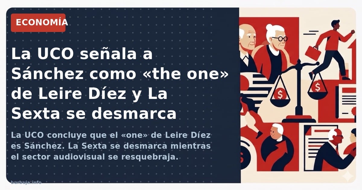 La UCO concluye que el «one» de Leire Díez es Sánchez. La Sexta se desmarca mientras el sector audiovisual se resquebraja. An