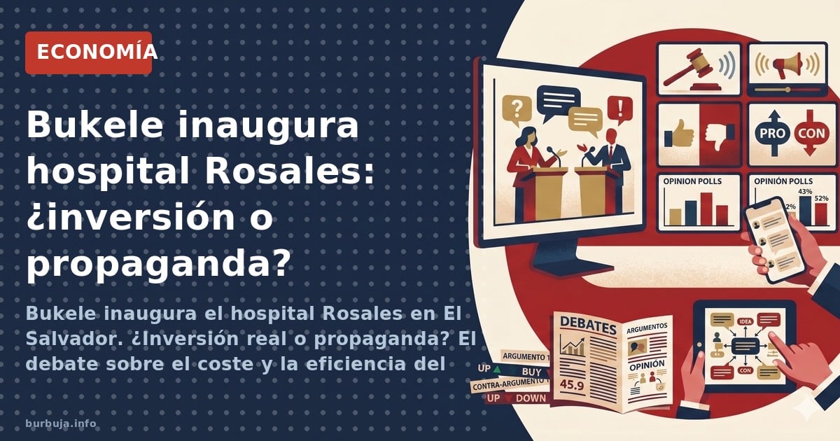 El Salvador inaugura un hospital puntero con PIB per cápita inferior a 5.000$. ¿Es un hito o propaganda? Análisis del coste y