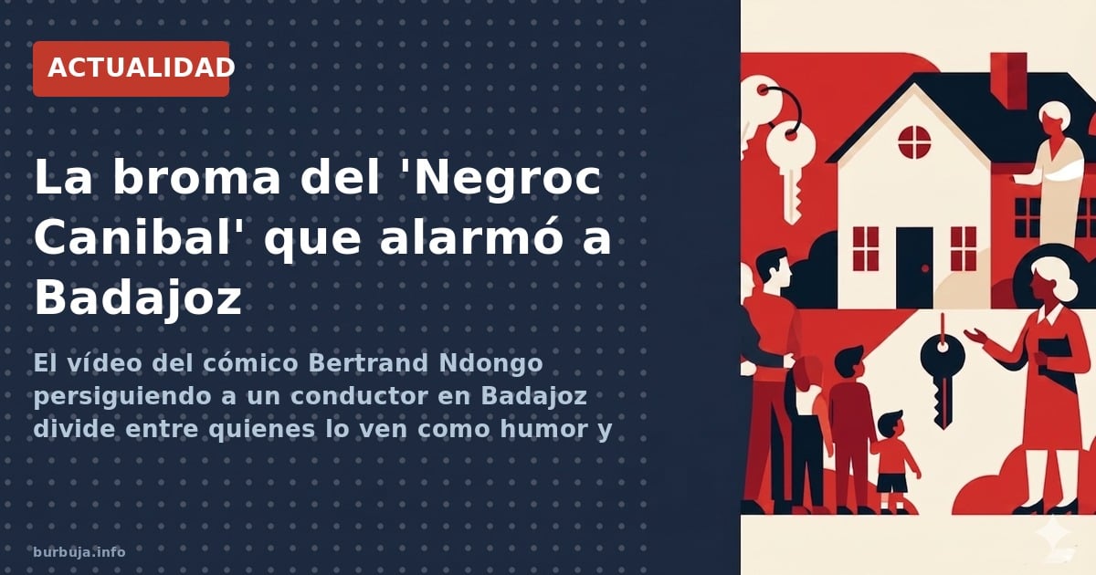 El vídeo del cómico Bertrand Ndongo persiguiendo a un conductor en Badajoz divide entre quienes lo ven como humor y quienes l