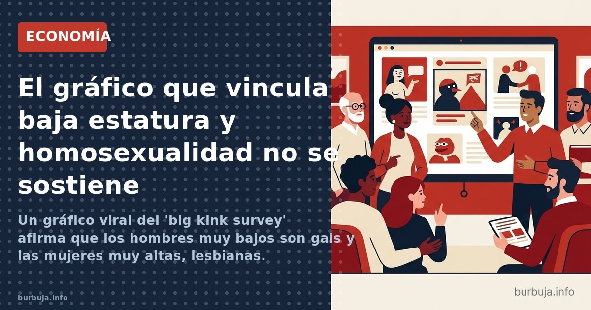Un gráfico viral del 'big kink survey' afirma que los hombres muy bajos son gais y las mujeres muy altas, lesbianas. Analizam