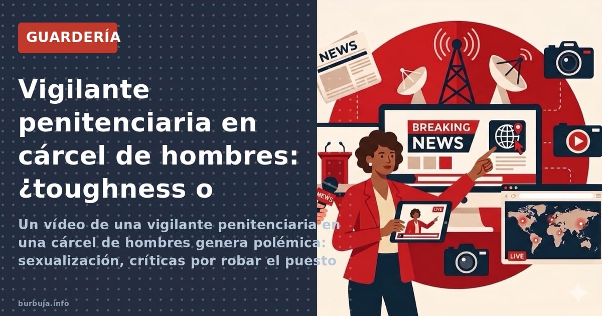 Un vídeo de una vigilante penitenciaria en una cárcel de hombres genera polémica: sexualización, críticas por robar el puesto