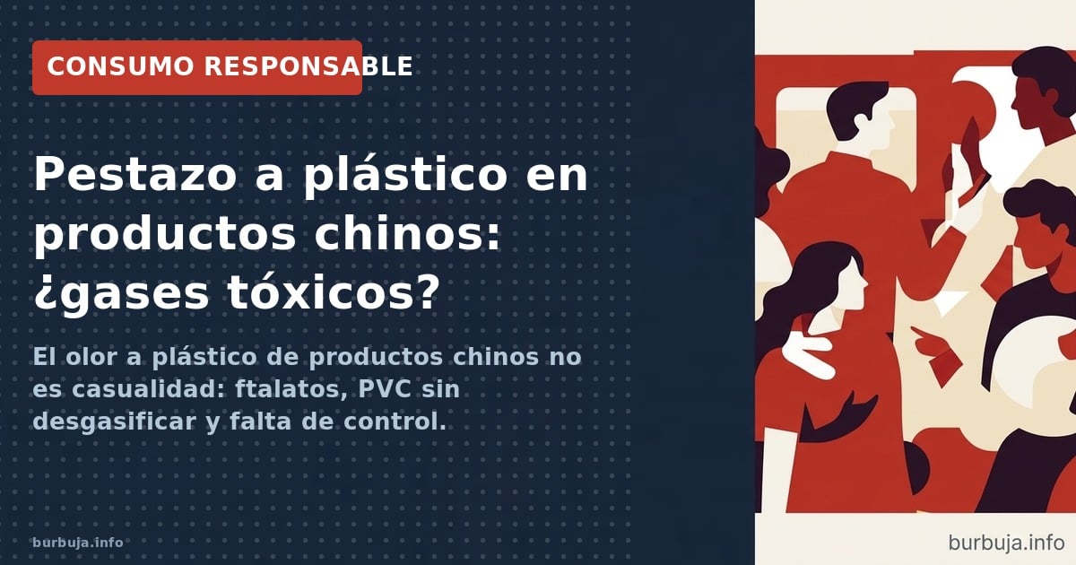 El olor a plástico de productos chinos no es casualidad: ftalatos, PVC sin desgasificar y falta de control. Consumidores aler