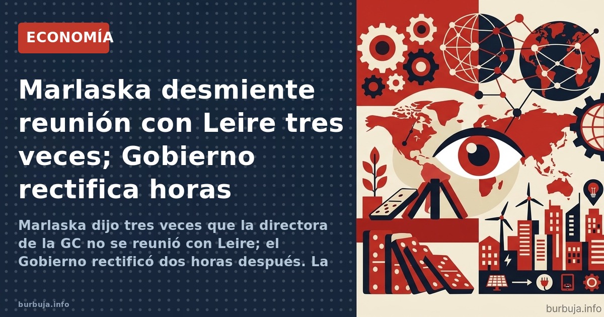 Marlaska dijo tres veces que la directora de la GC no se reunió con Leire; el Gobierno rectificó dos horas después. La credib