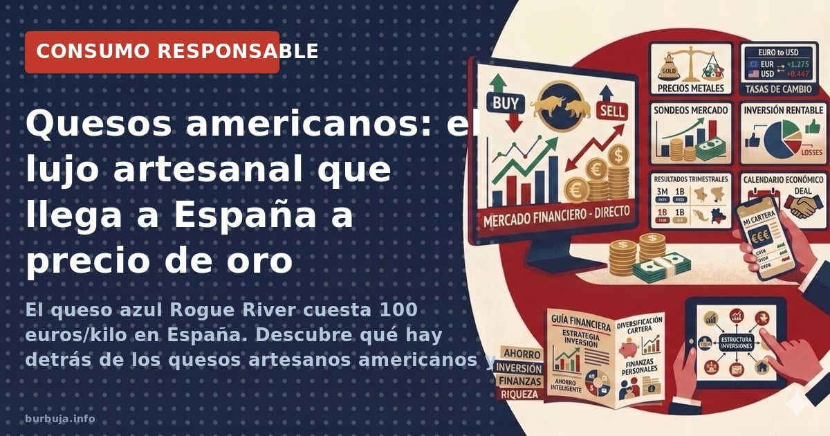 El queso azul Rogue River cuesta 100 euros/kilo en España. Descubre qué hay detrás de los quesos artesanos americanos y por q