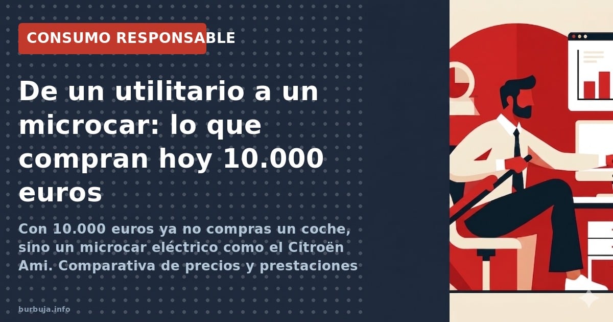 Con 10.000 euros ya no compras un coche, sino un microcar eléctrico como el Citroën Ami. Comparativa de precios y prestacione