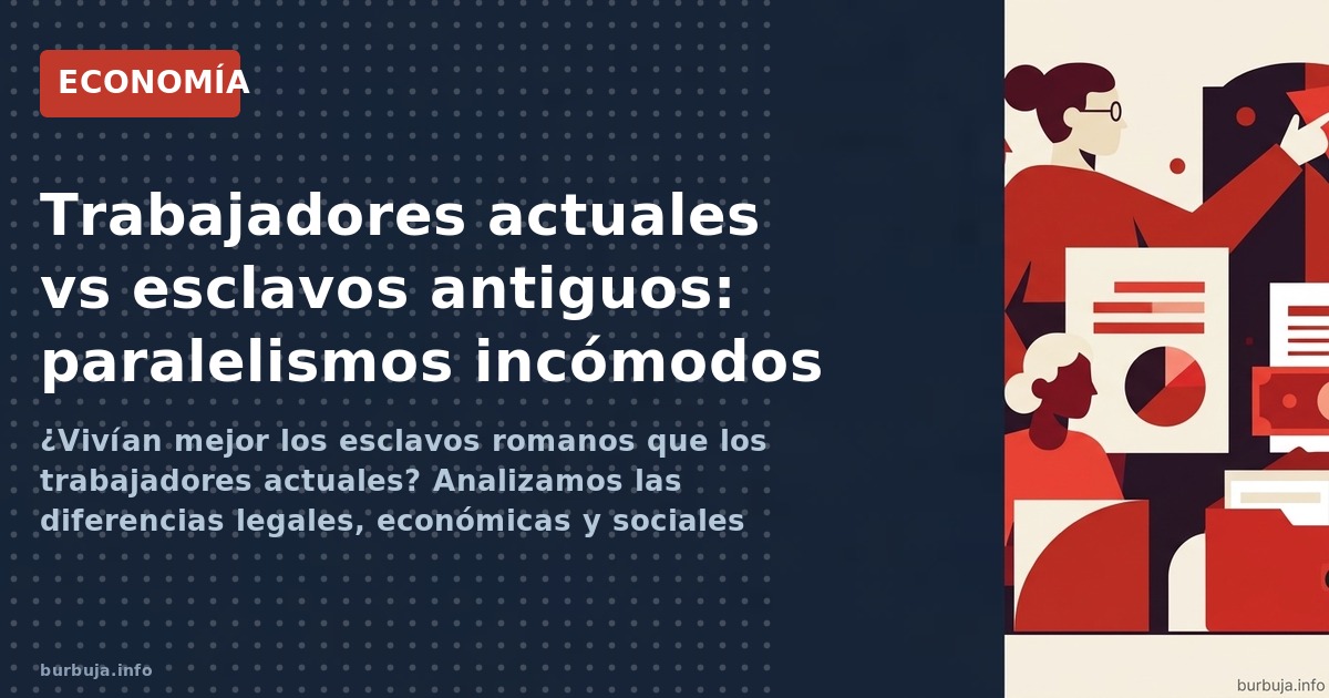 ¿Vivían mejor los esclavos romanos que los trabajadores actuales? Analizamos las diferencias legales, económicas y sociales e